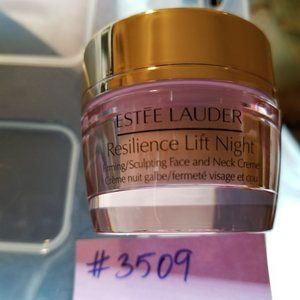 ✅3509 Estee Lauder .5 oz Resilience Lift Night Cream Firm/Sculpt Face/Neck Cream